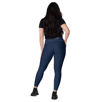 Leggings | Blau | Logo