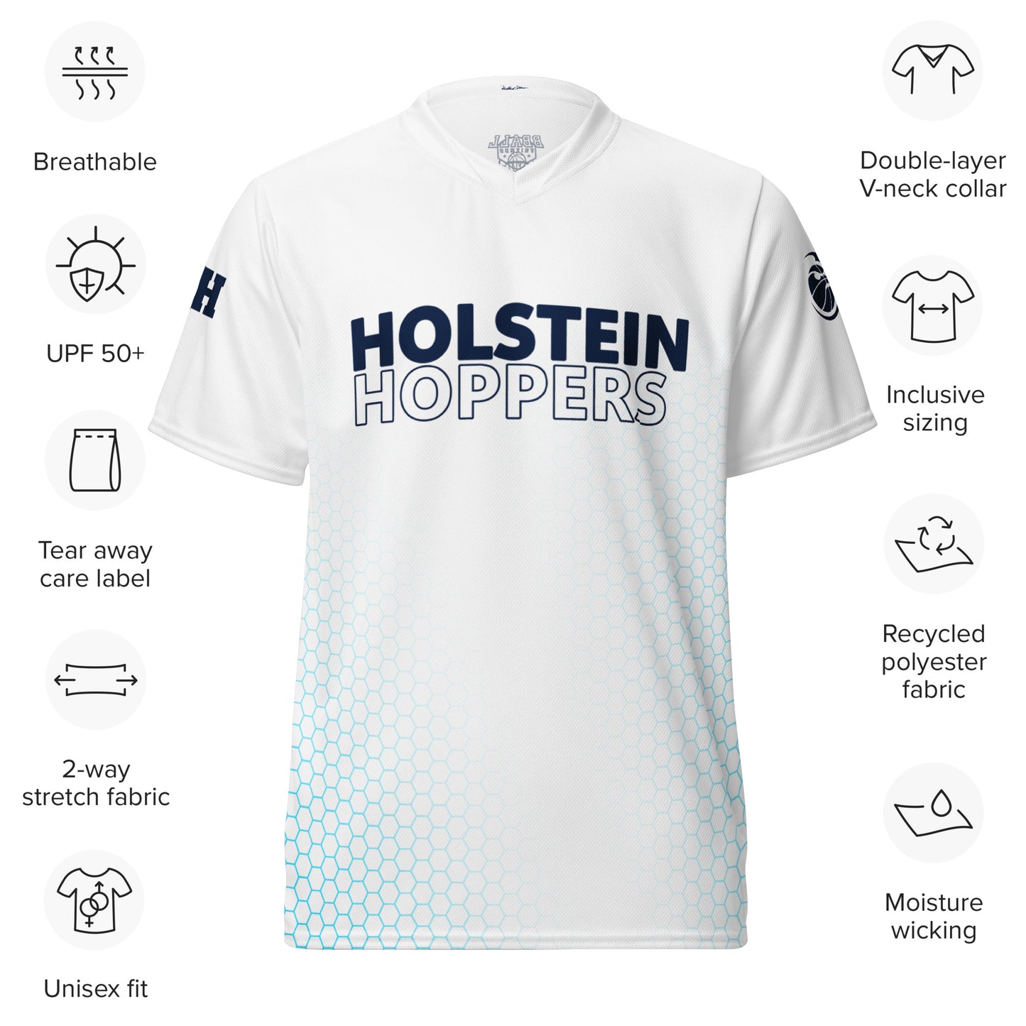 Warmup Shirt | Weiß | Holstein Hoppers